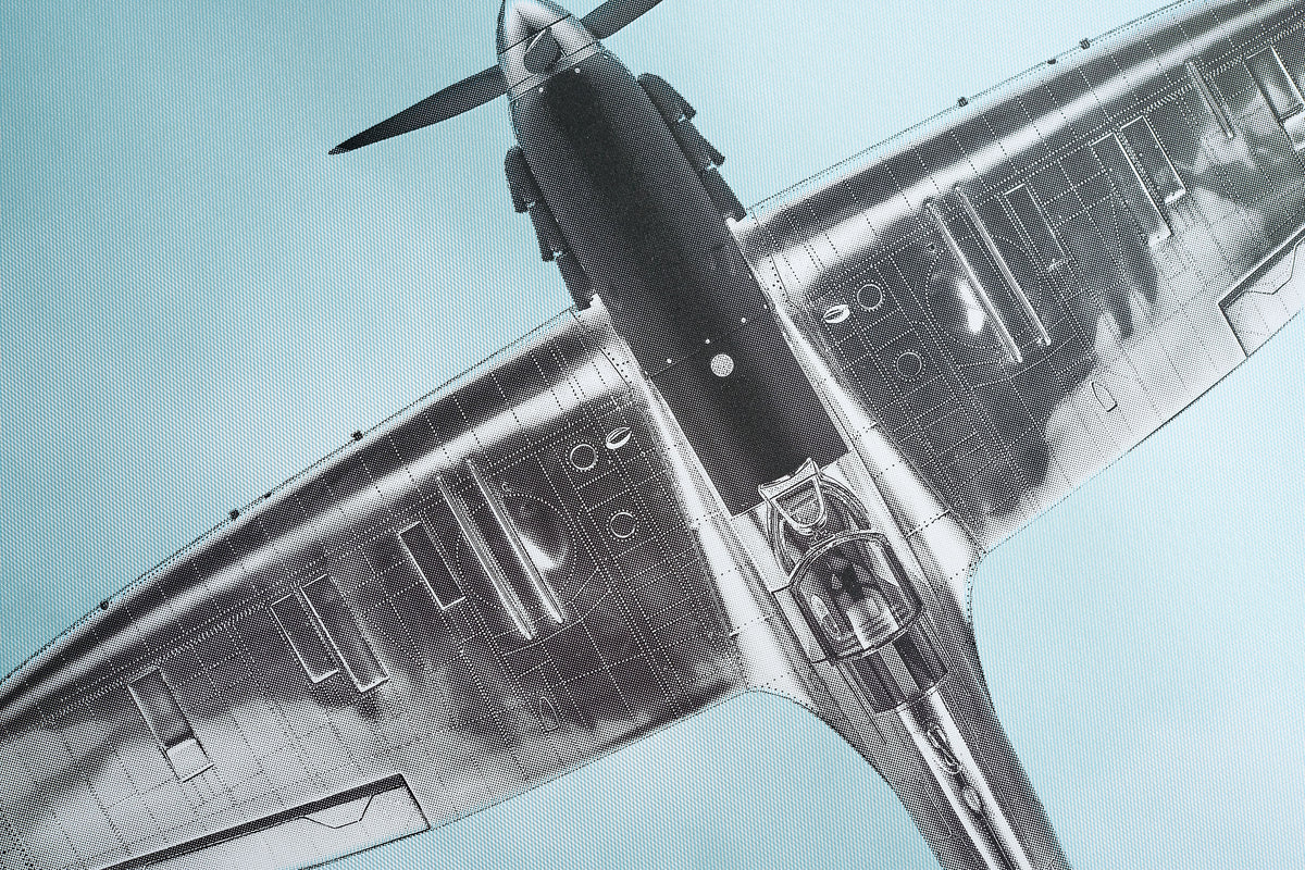 Spitfire Art Screen Print