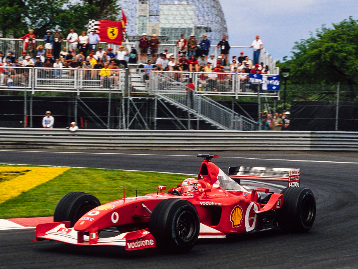 Ferrari F2002 - Vainqueur du Grand Prix du Canada 2002 - Schumacher - Modèle patiné