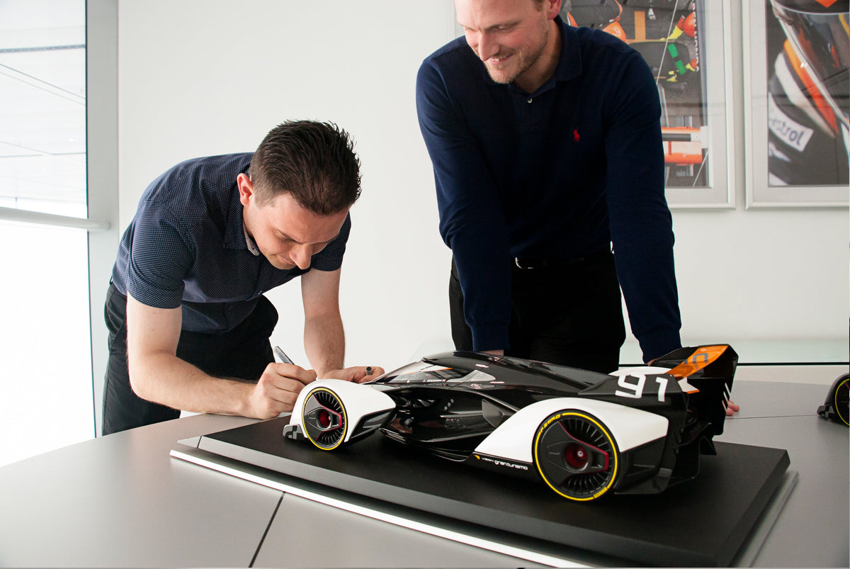 McLaren Ultimate Vision Gran Turismo (2017) - Signed Edition - Noir de Noir, Performance & Ulterior Future