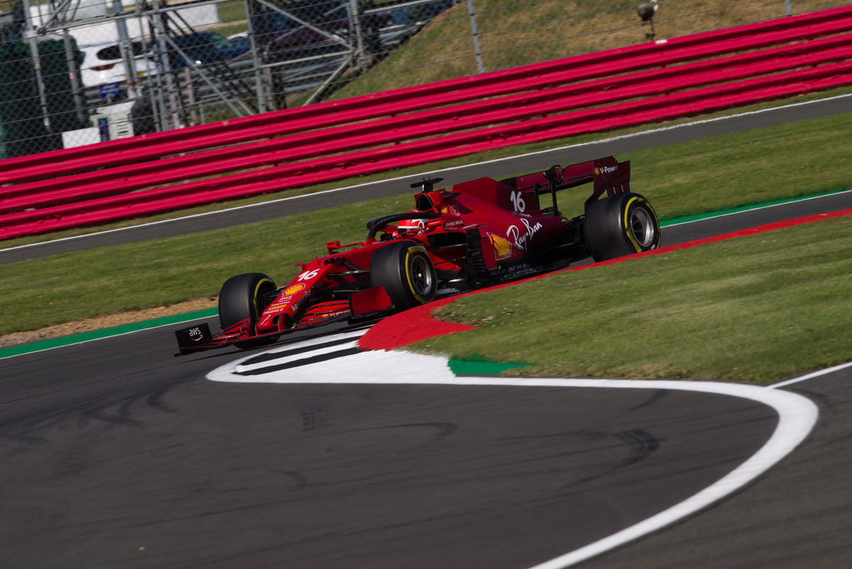 Image of the real Ferrari SF21 as driven by Charles Leclerc