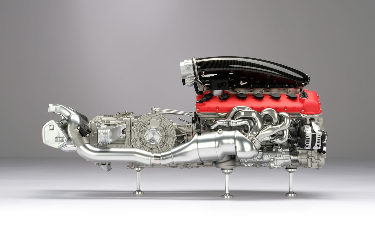 Ferrari Daytona SP3 Engine and Gearbox replica model at 1:4 scale by Amalgam Collection