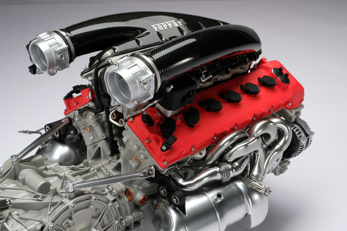 Ferrari Daytona SP3 Engine and Gearbox replica model at 1:4 scale by Amalgam Collection