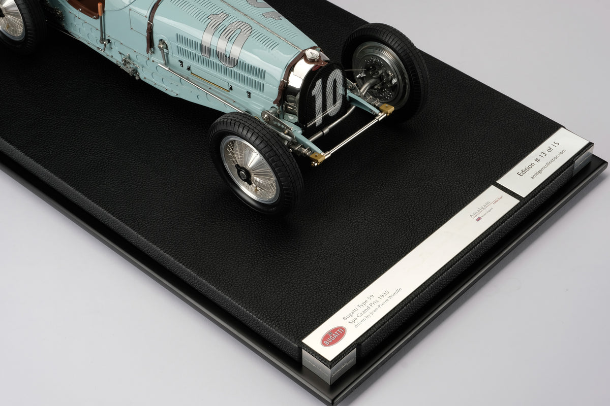 BUGATTI Type 59 - Grand Prix de Belgique 1935 - Wimille - Échelle 1:8