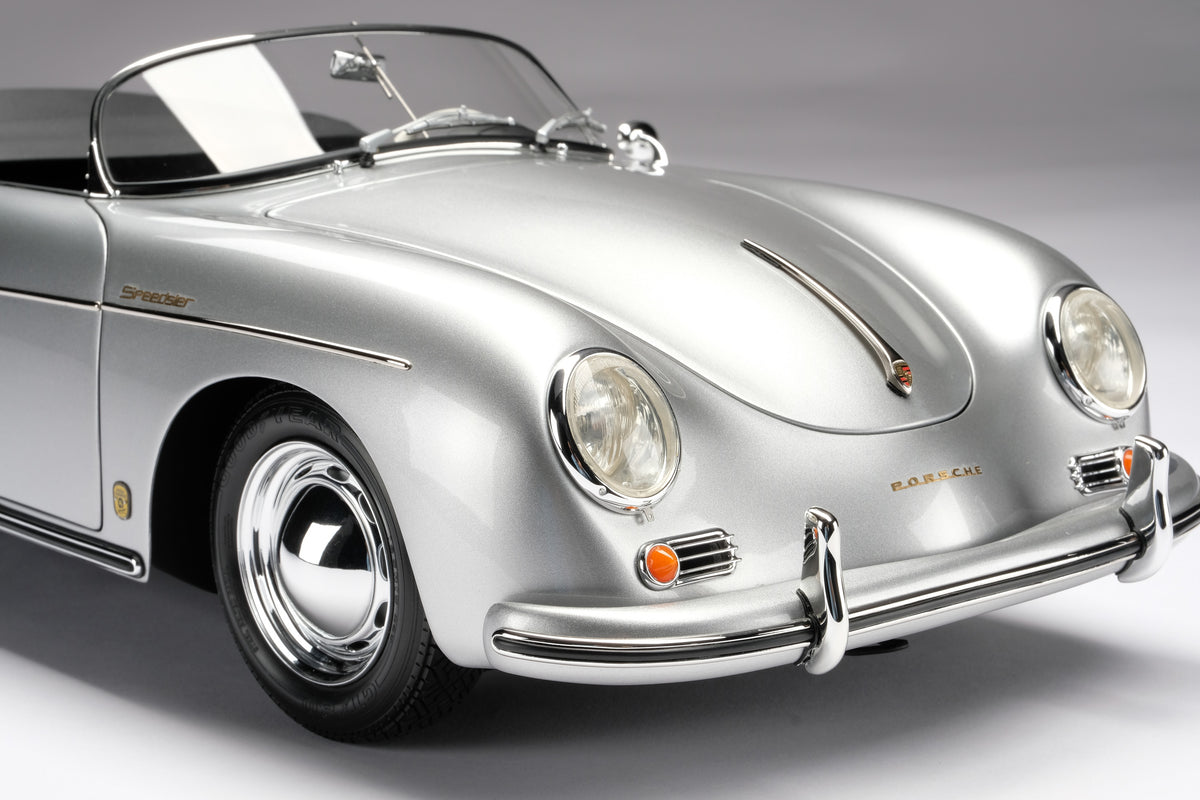 Porsche 356 A Speedster (1955) - Argent métallisé - Échelle 1:8