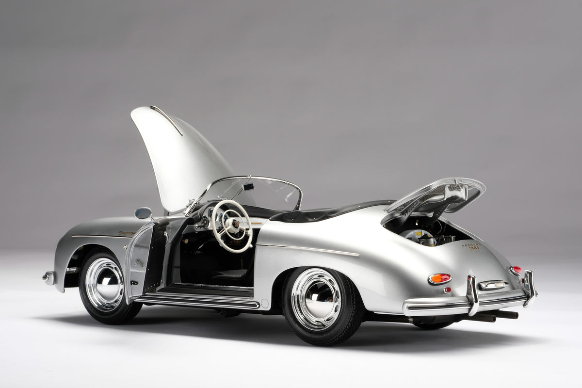 Porsche 356 A Speedster (1955) - Argent métallisé - Échelle 1:8