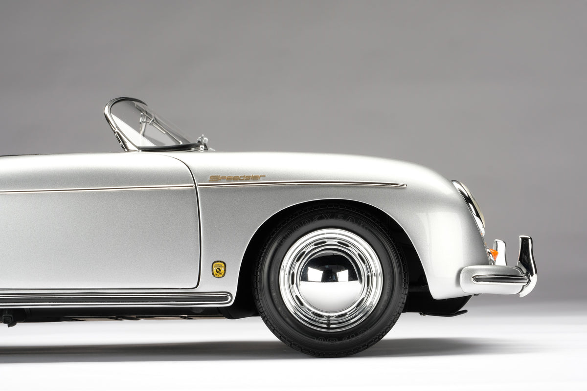 Porsche 356 A Speedster (1955) - Argent métallisé - Échelle 1:8