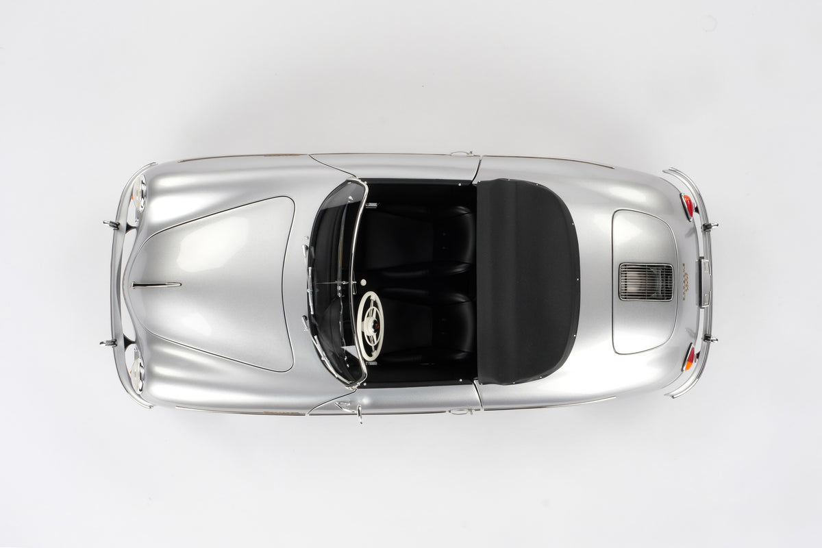 Porsche 356 A Speedster (1955) - Argent métallisé - Échelle 1:8