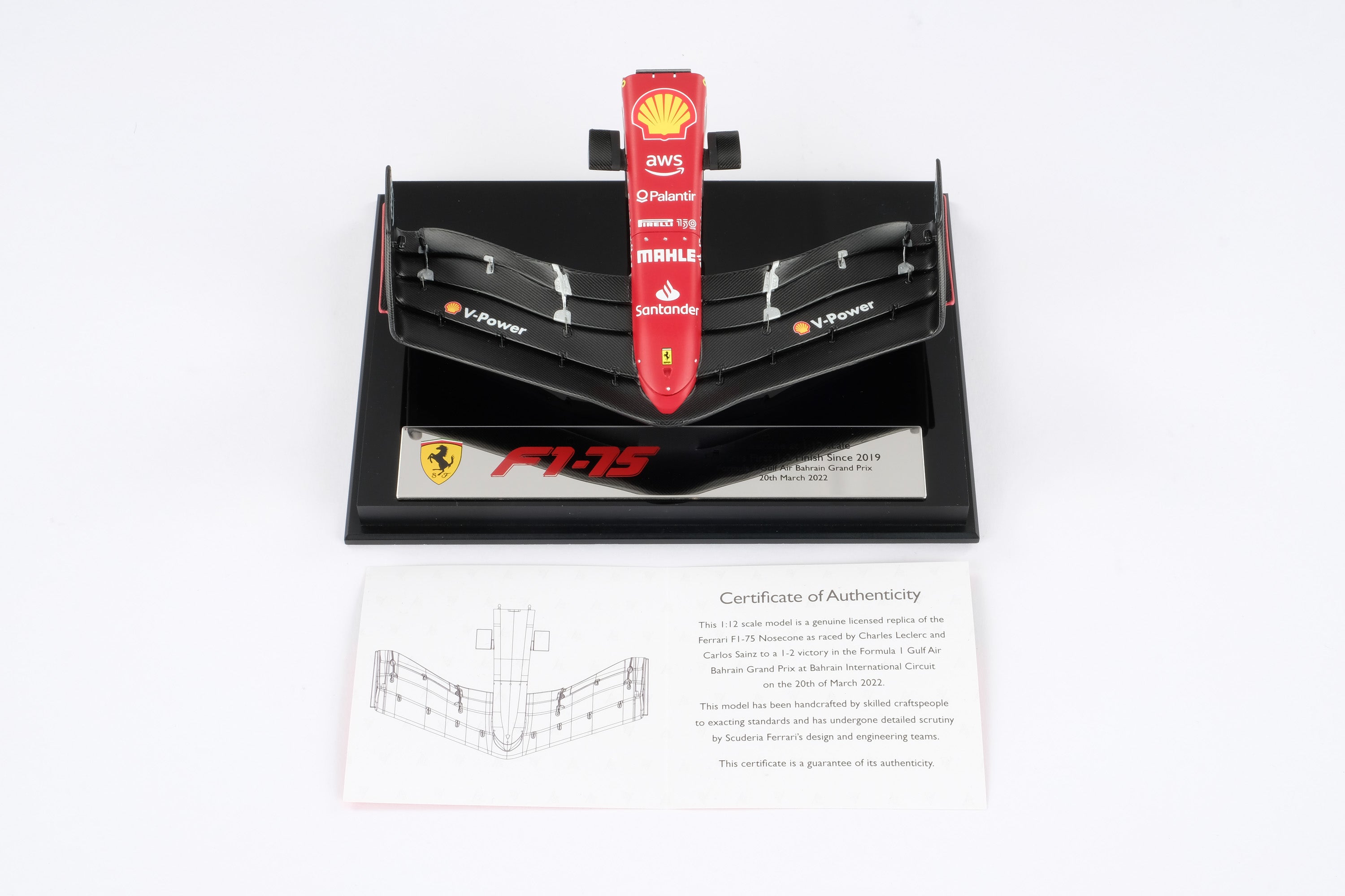 Ferrari F1-75 Nosecone - 2022 Bahrain Grand Prix – Amalgam Collection
