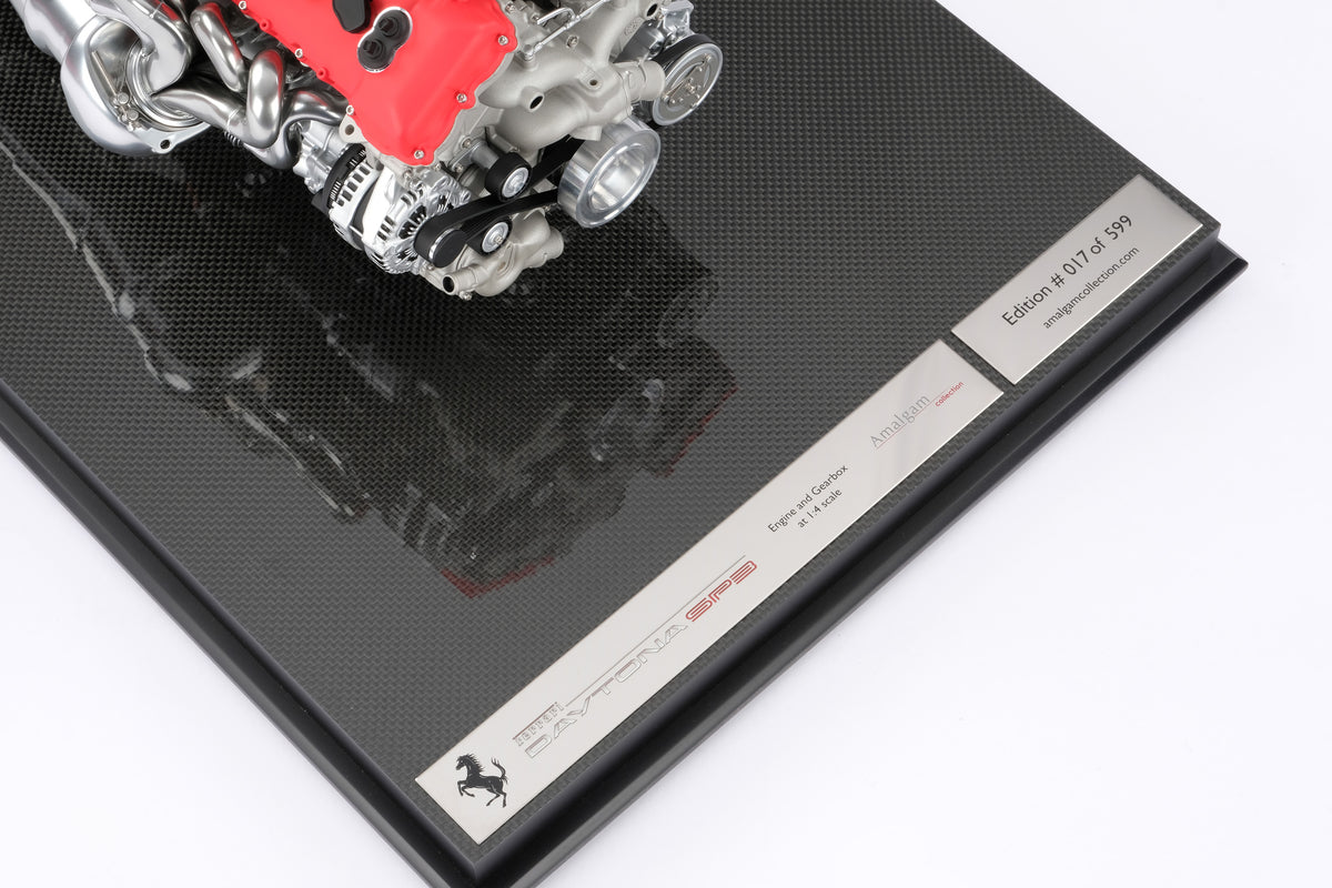 Ferrari Daytona SP3 Engine and Gearbox replica model at 1:4 scale by Amalgam Collection