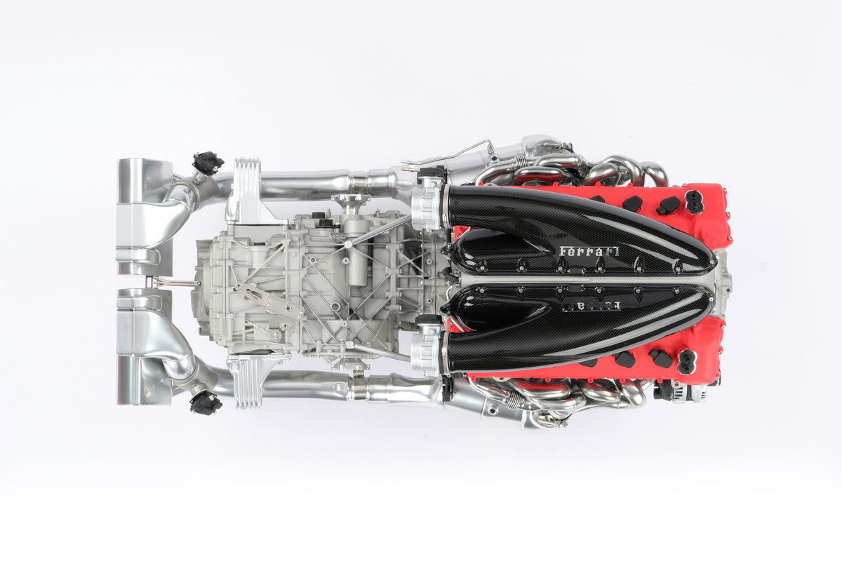 Ferrari Daytona SP3 Engine and Gearbox replica model at 1:4 scale by Amalgam Collection.