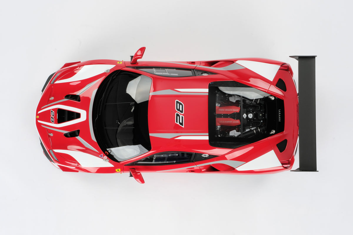 Ferrari 488 Challenge Evo - Spezifikationen zur Markteinführung 2019 - Maßstab 1:8