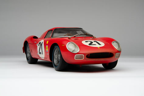 Ferrari 250 LM - Ganador de Le Mans de 1965 - Modelo con Daños y Suciedad de Carrera