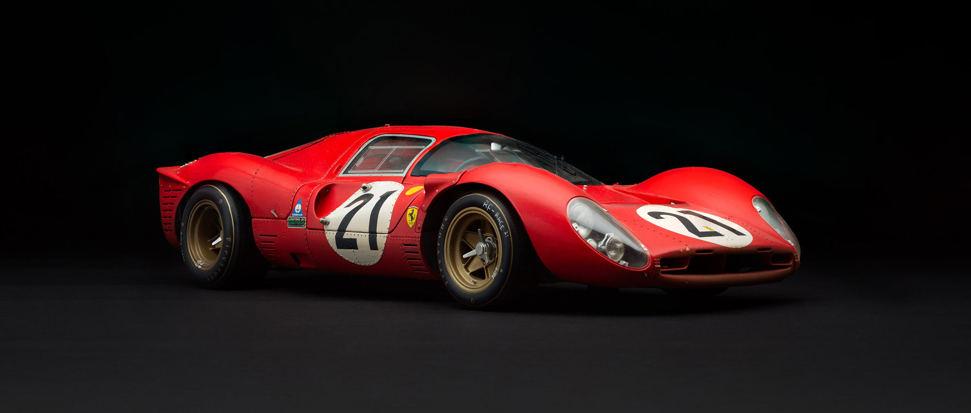 Ferrari 330 P4 - 1967 Le Mans - 2do lugar - Ganador de la clase - CON SUCIEDAD DE CARRERA