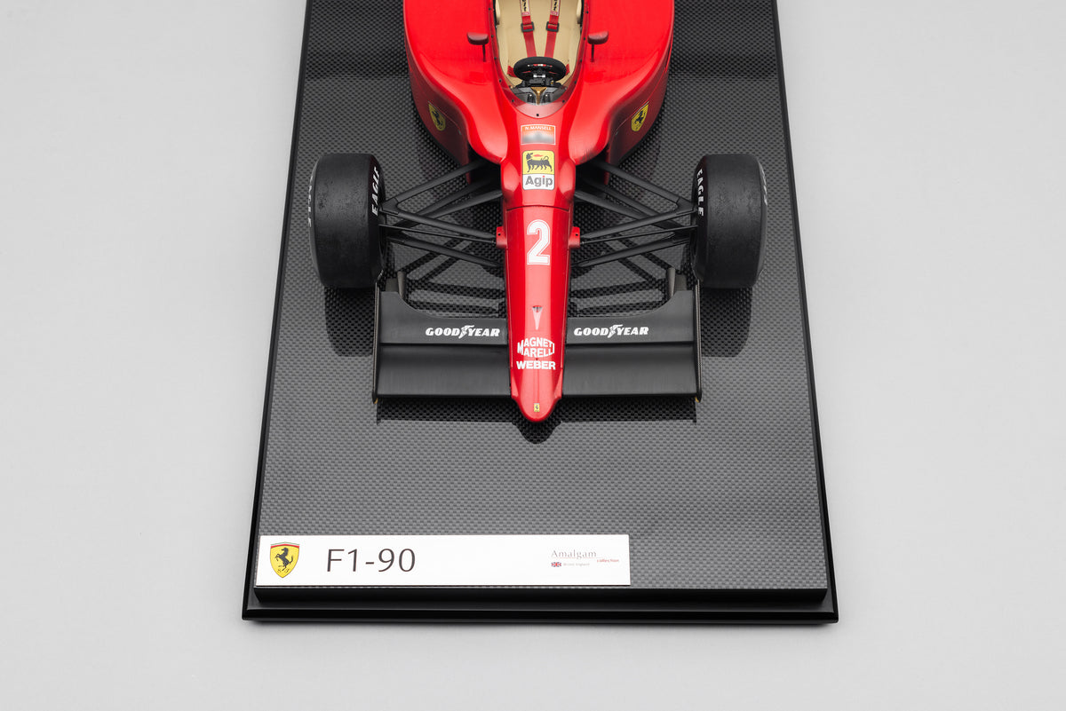 Ferrari F1-90 (641/2) - Grand Prix du Mexique 1990 - Mansell - Deuxième place - Modèle patiné