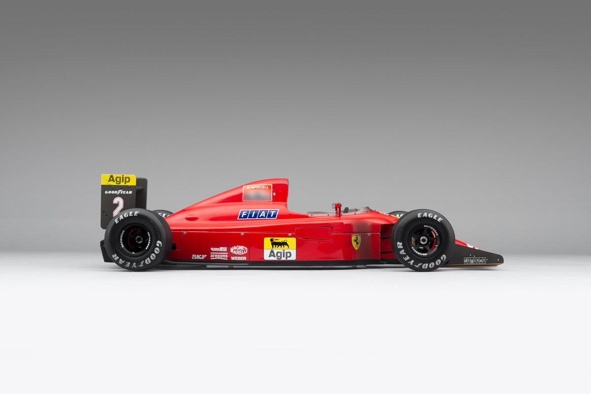 Ferrari F1-90 (641/2) - Grand Prix du Mexique 1990 - Mansell - Deuxième place - Modèle patiné