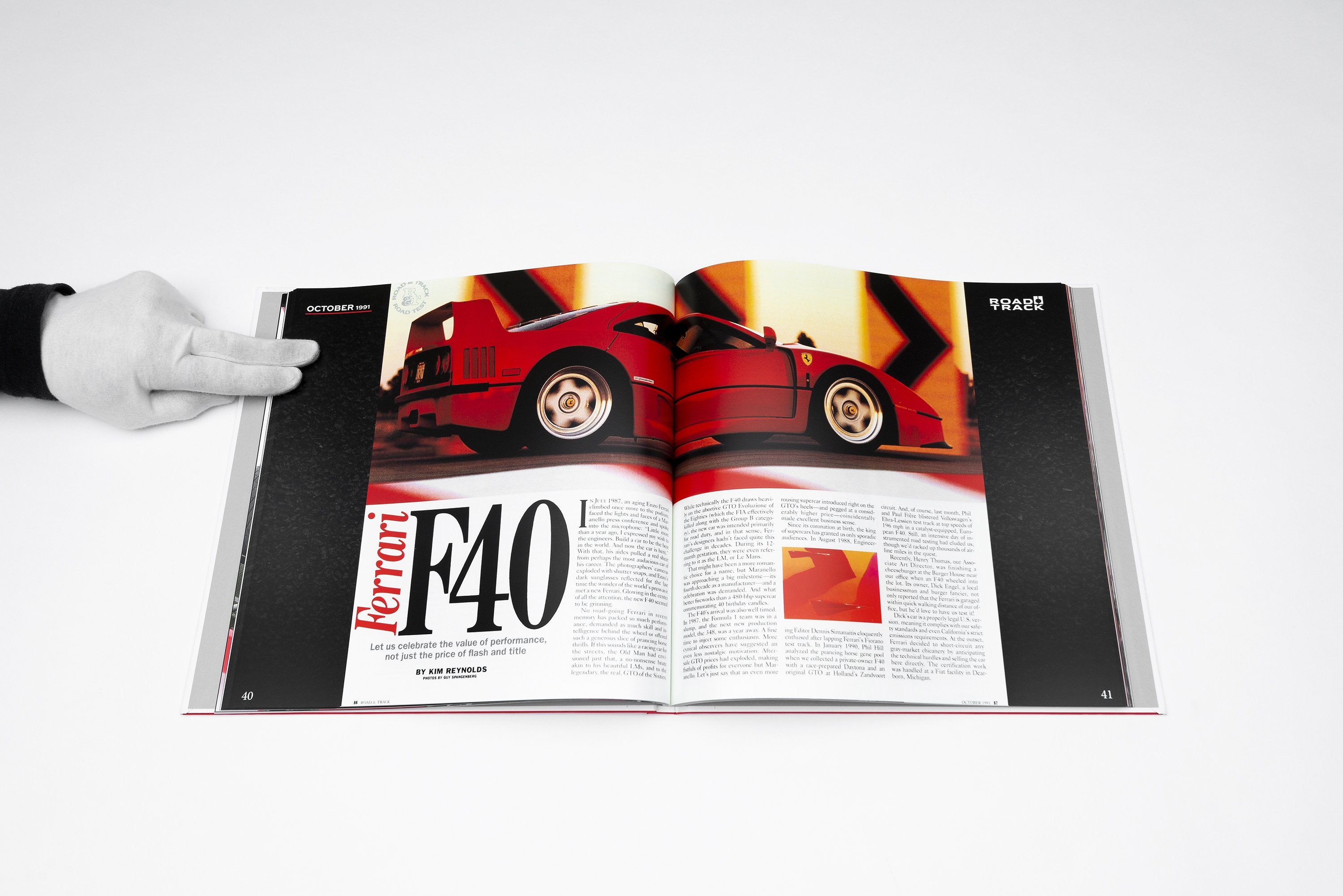 Ferrari F40 - Edition of 5 with R&T book – Amalgam Collection
