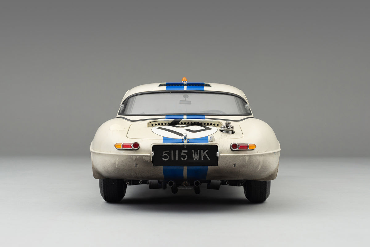 Jaguar Lightweight E-Type (LWE) - 1963 Le Mans - Cunningham & Grossman - Race Weathered - 1:8 scale