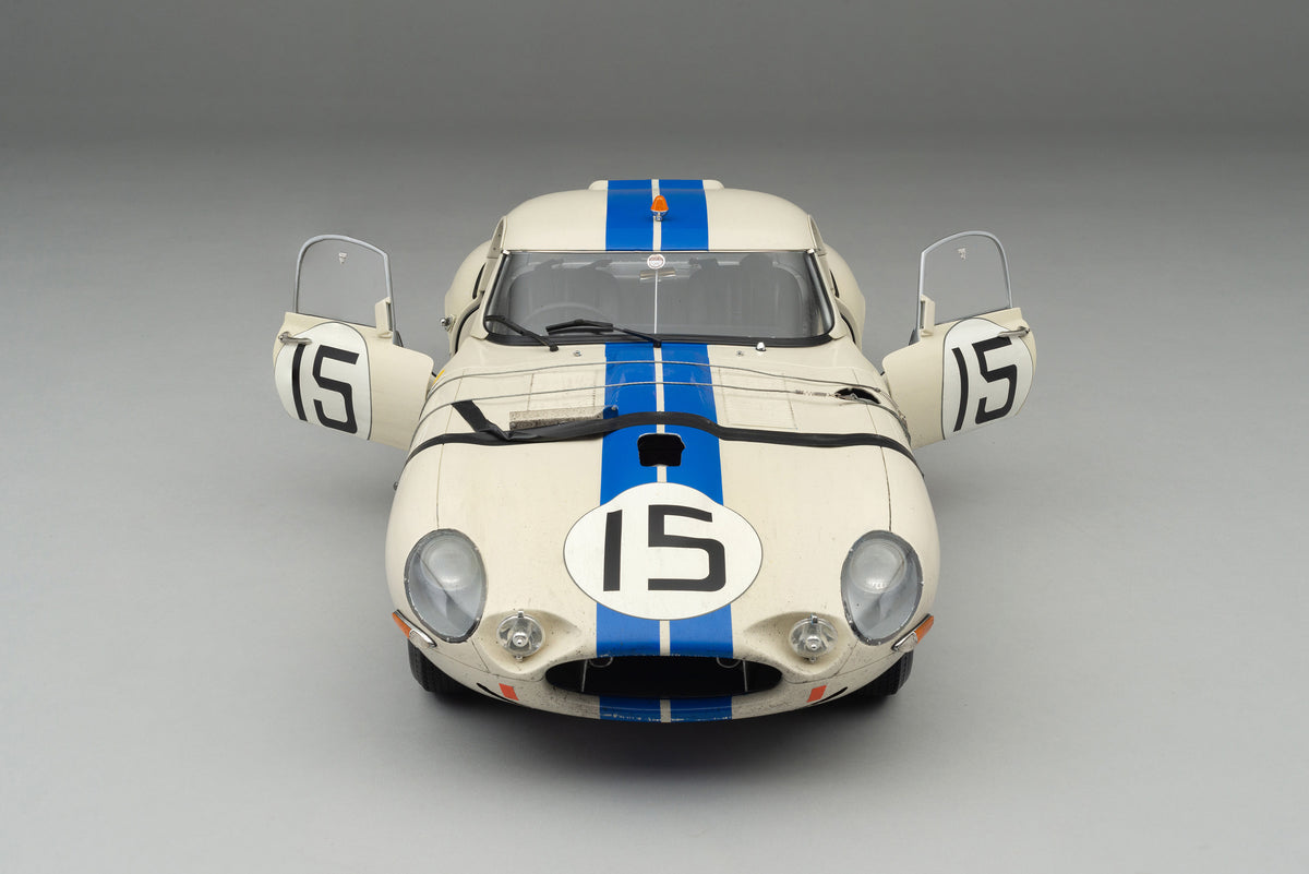 Jaguar Lightweight E-Type (LWE) - 1963 Le Mans - Cunningham & Grossman - Race Weathered - 1:8 scale