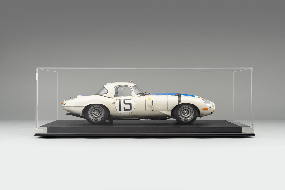 Jaguar Lightweight E-Type (LWE) - 1963 Le Mans - Cunningham & Grossman - Race Weathered - 1:8 scale