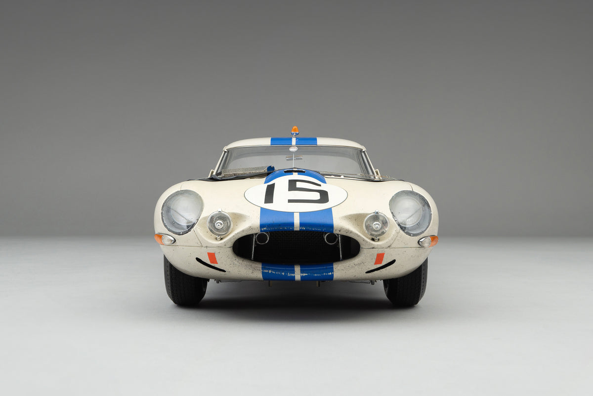 Jaguar Lightweight E-Type (LWE) - 1963 Le Mans - Cunningham & Grossman - Race Weathered - 1:8 scale