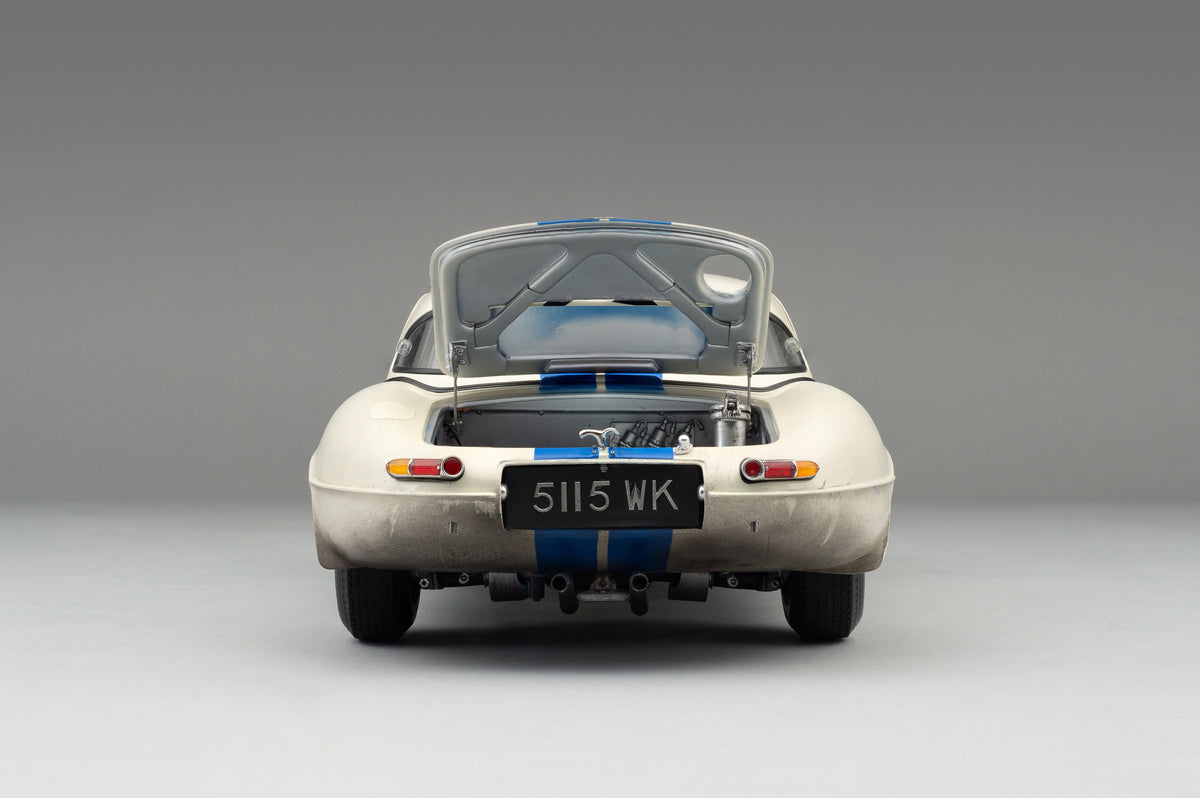 Jaguar Lightweight E-Type (LWE) - 1963 Le Mans - Cunningham & Grossman - Race Weathered - 1:8 scale