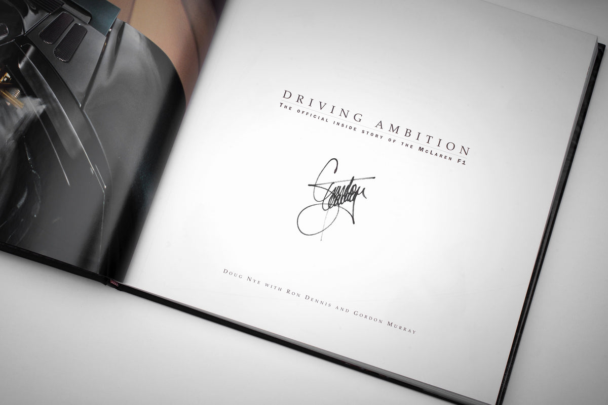 McLaren F1 LM (1995) + Gordon Murray signed Copy of “Driving Ambition”