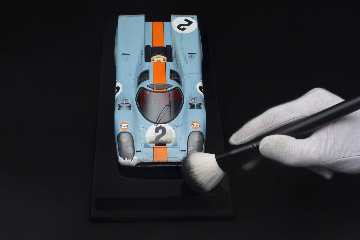 Porsche 917K - Ganador de Daytona 1970 - Librea de Gulf - con suciedad y daños en las carreras 