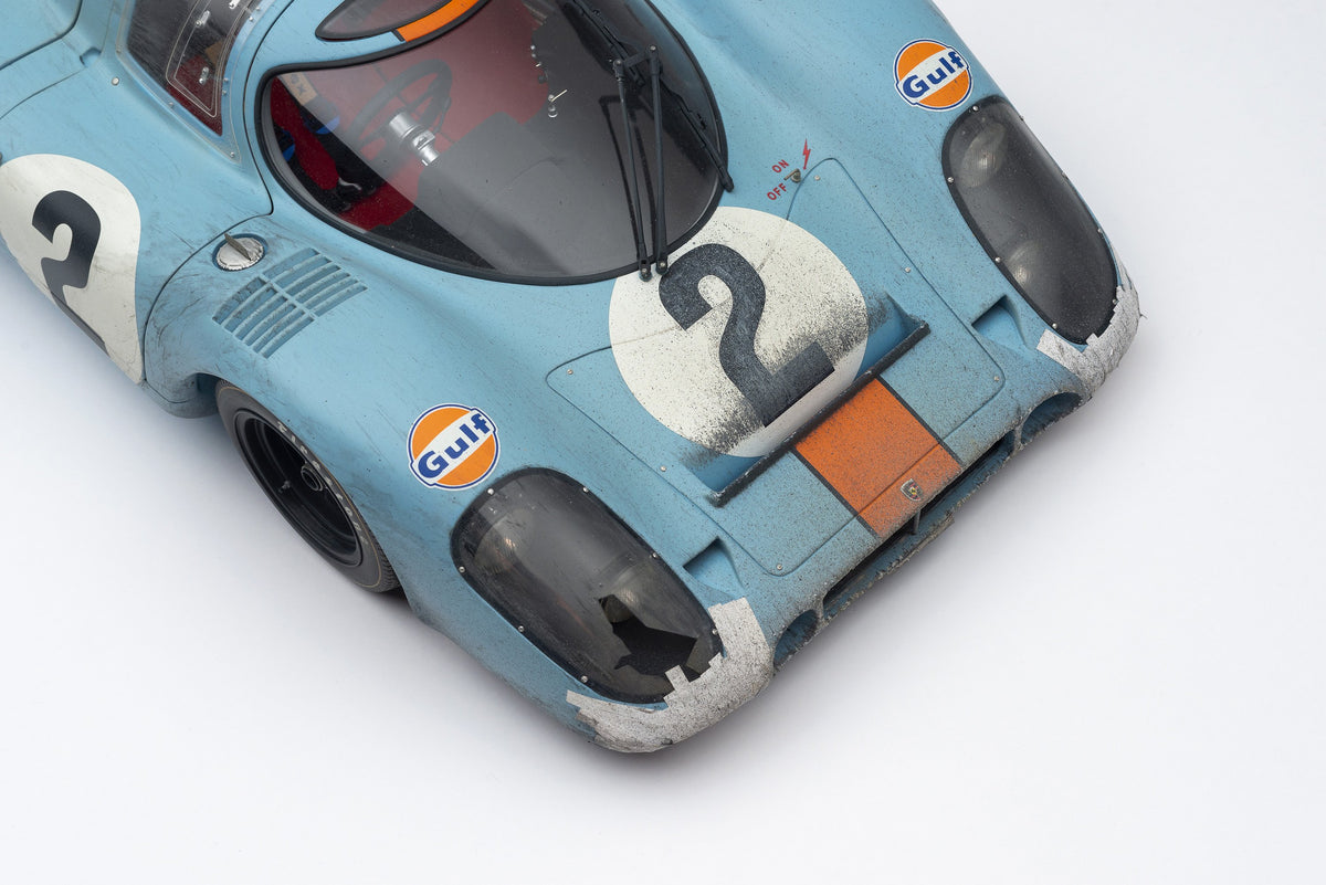Porsche 917 KH - Vainqueur de Daytona en 1970 - Rodríguez & Kinnunen - Effet « usé par la course »