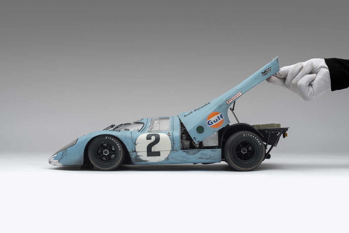 Porsche 917 KH - Vainqueur de Daytona en 1970 - Rodríguez & Kinnunen - Effet « usé par la course »