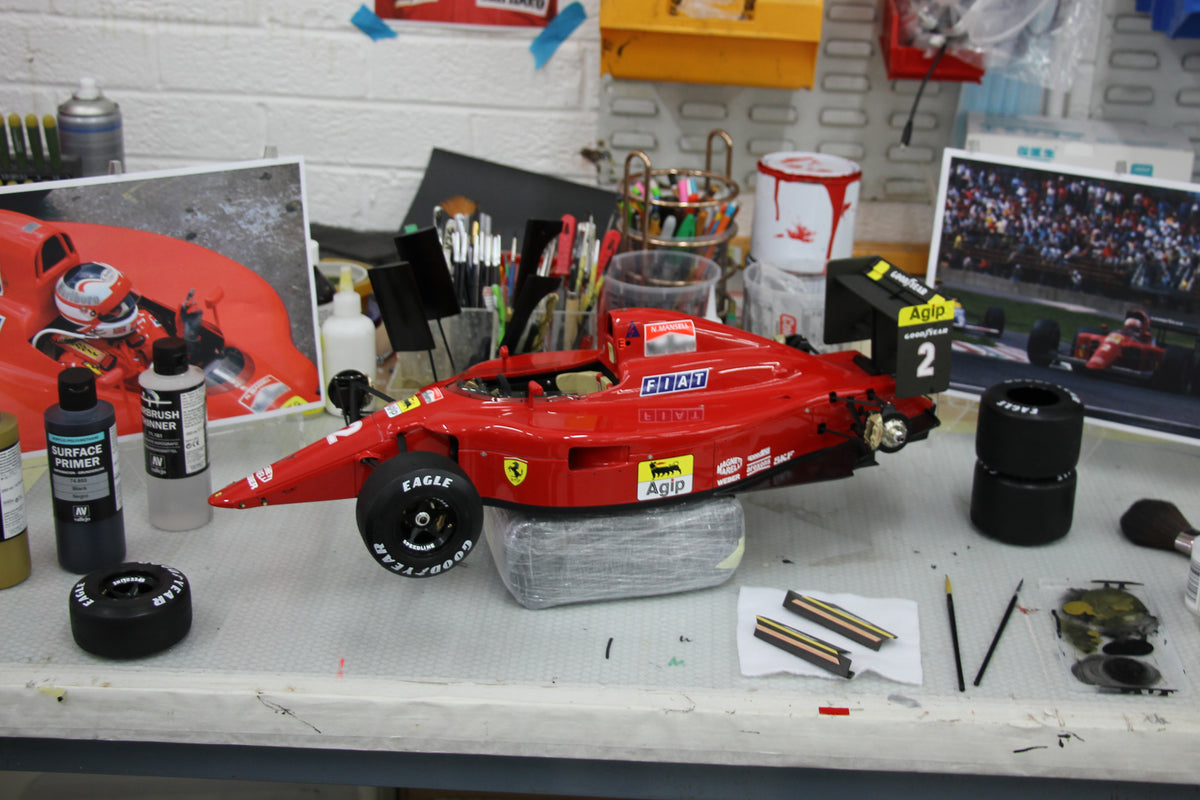 Ferrari F1-90 (641/2) - Grand Prix du Mexique 1990 - Mansell - Deuxième place - Modèle patiné